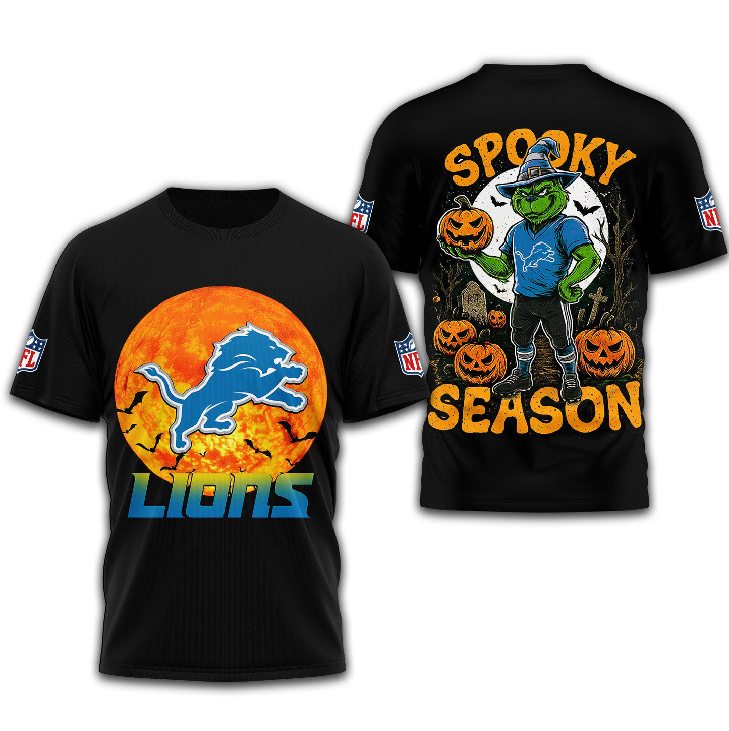 DL Premium NFL Spooky Season 3D Shirt DDT CTND