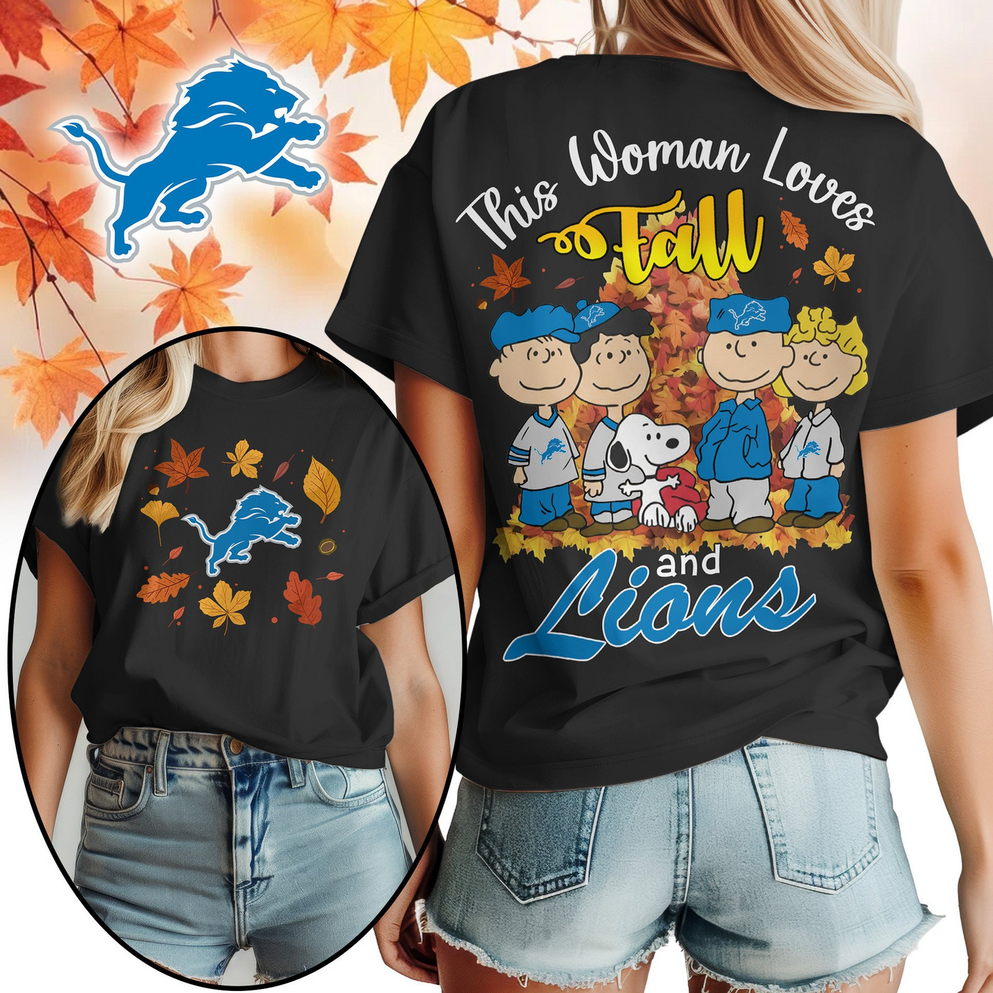 DL Premium NFL This Woman loves fall 3D Shirt DDT CTND