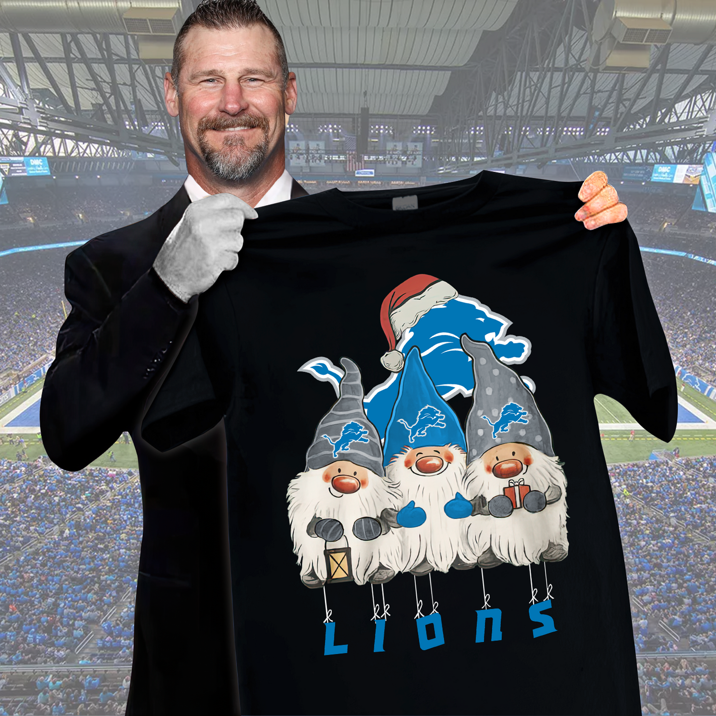 DL x NFL Premium Christmas Gnomes Shirt DDT CTND