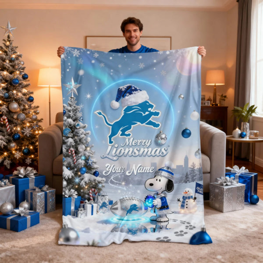 DL x SNP Premium Christmas Fleece Blanket & Throw Pillow V1 NAK NHT