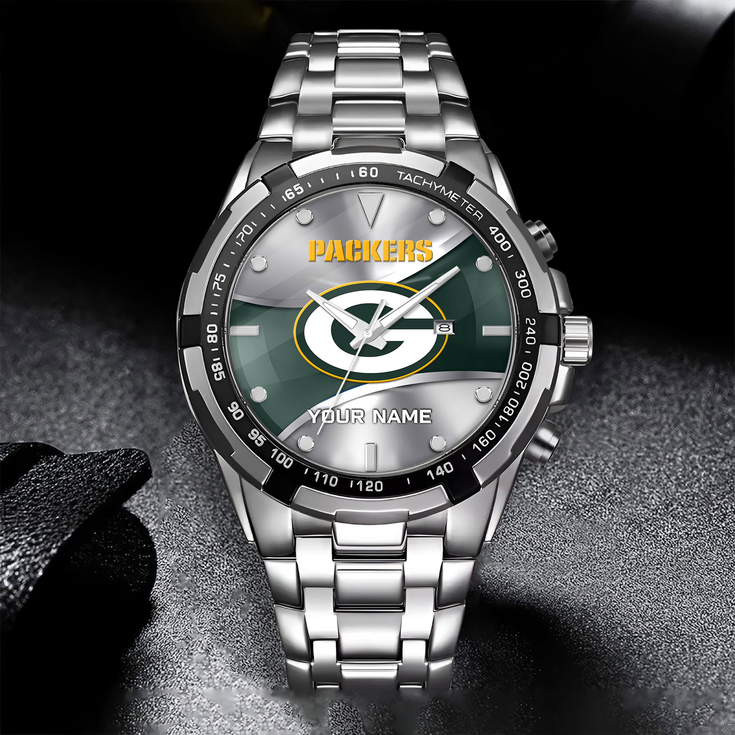 GB x NFL Alloy Men Quartz Watch - Custom Name DATND TANTD