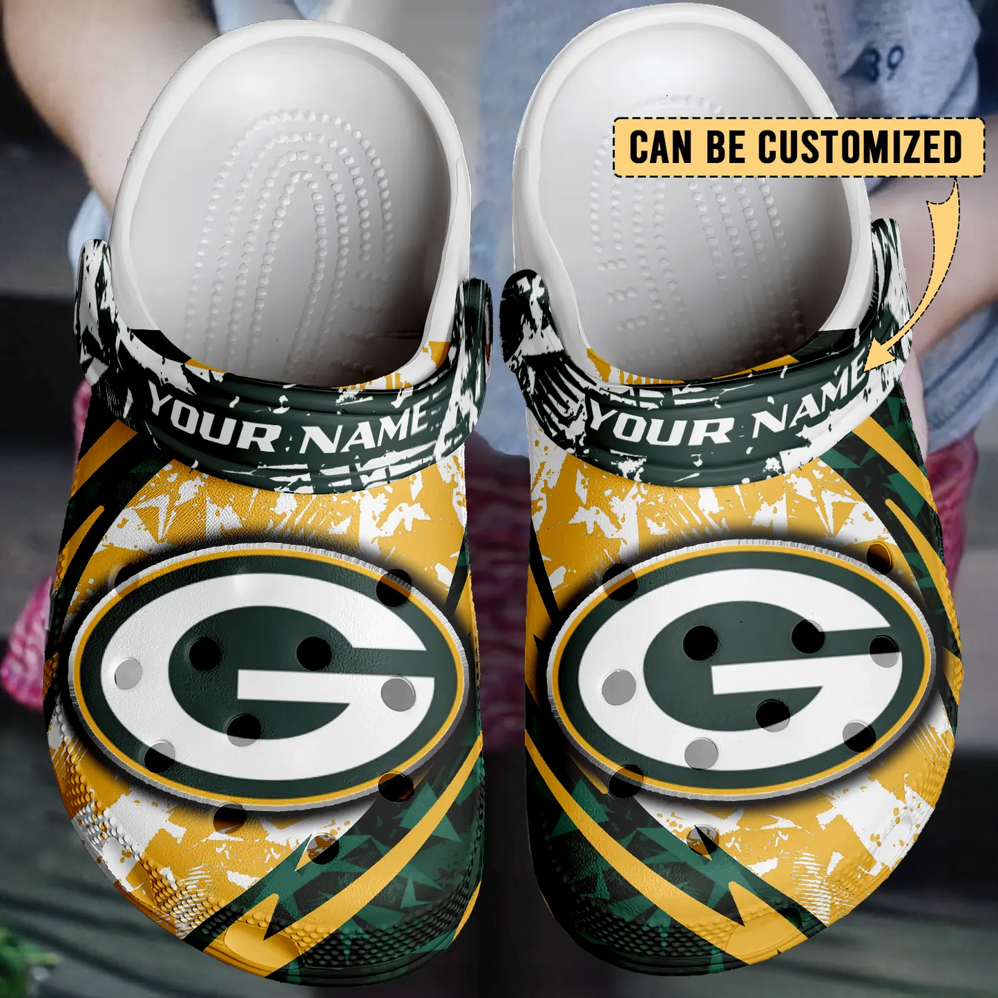 GB x NFL Crocs Crocband Clogs Shoes DatND DVT