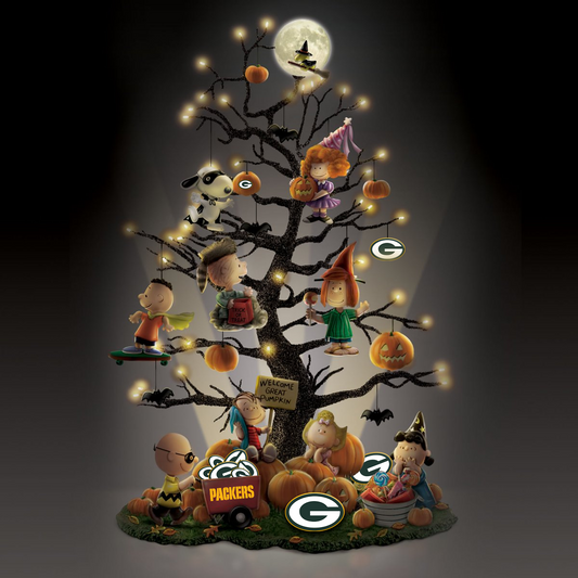 GB x NFL Happy Halloween - Peanuts Table Tree DATND TANTD
