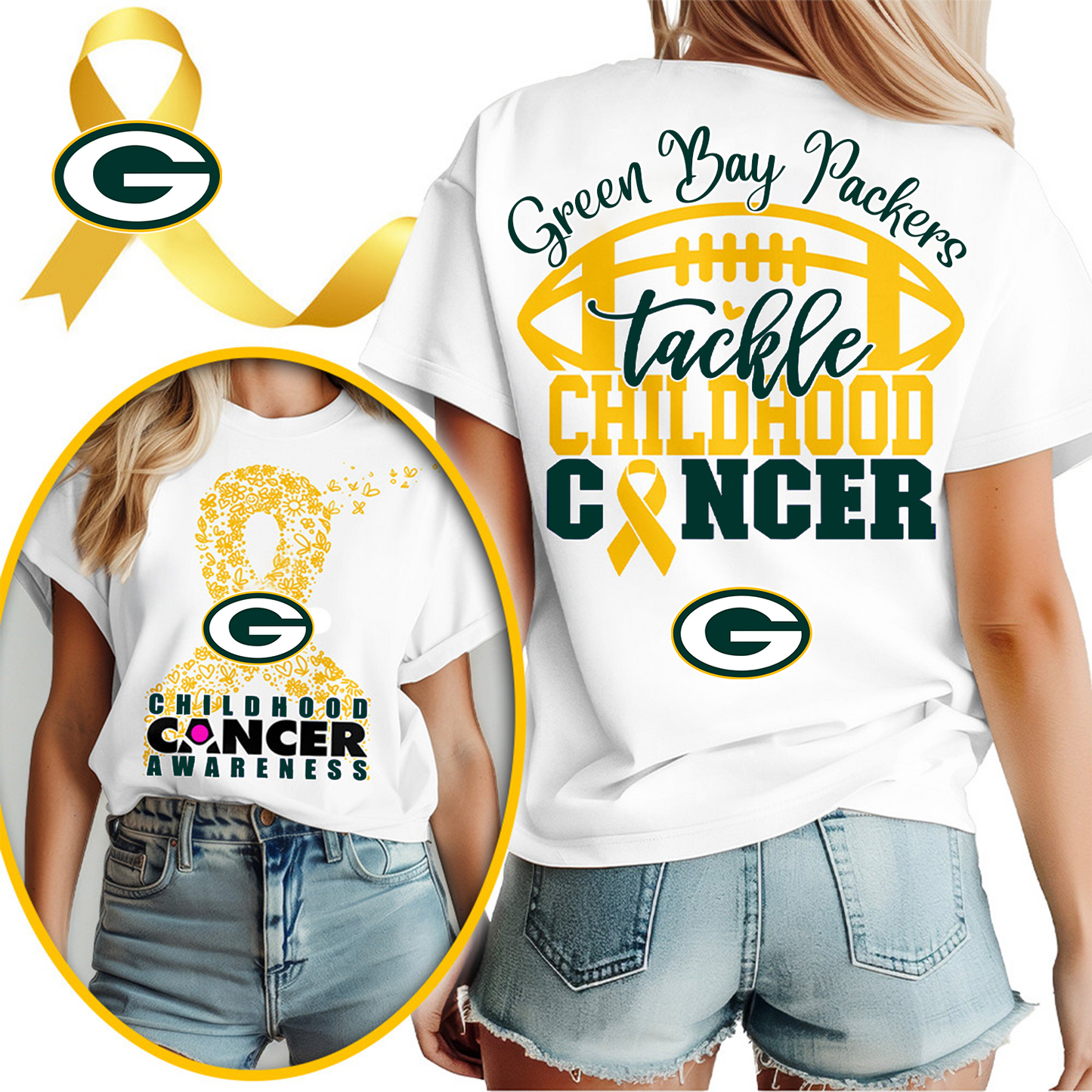 GB X NFL Premium Childhood Cancer Awareness Month 3D Shirt DatND ThuongNH