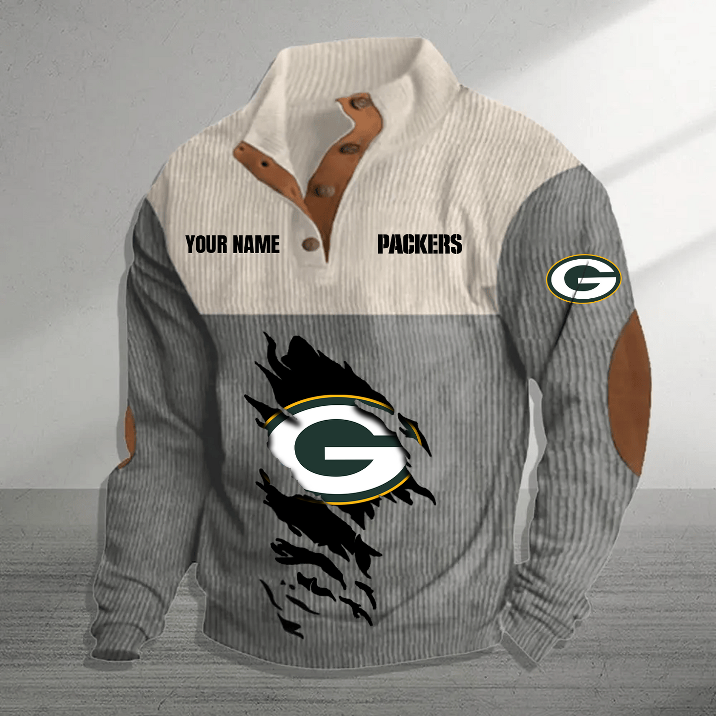 GB x NFL Premium Personalized Game-Day Pullover DATND TANTD