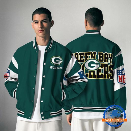 GBP NFL Varsity Jacket Custom Name For Fans DDT NTL