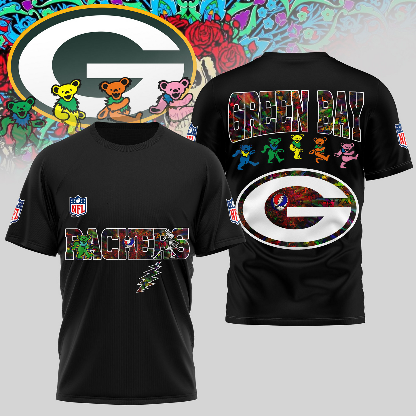 GBP Premium NFL Dancing Bear T-Shirt DDT HLPHUONG