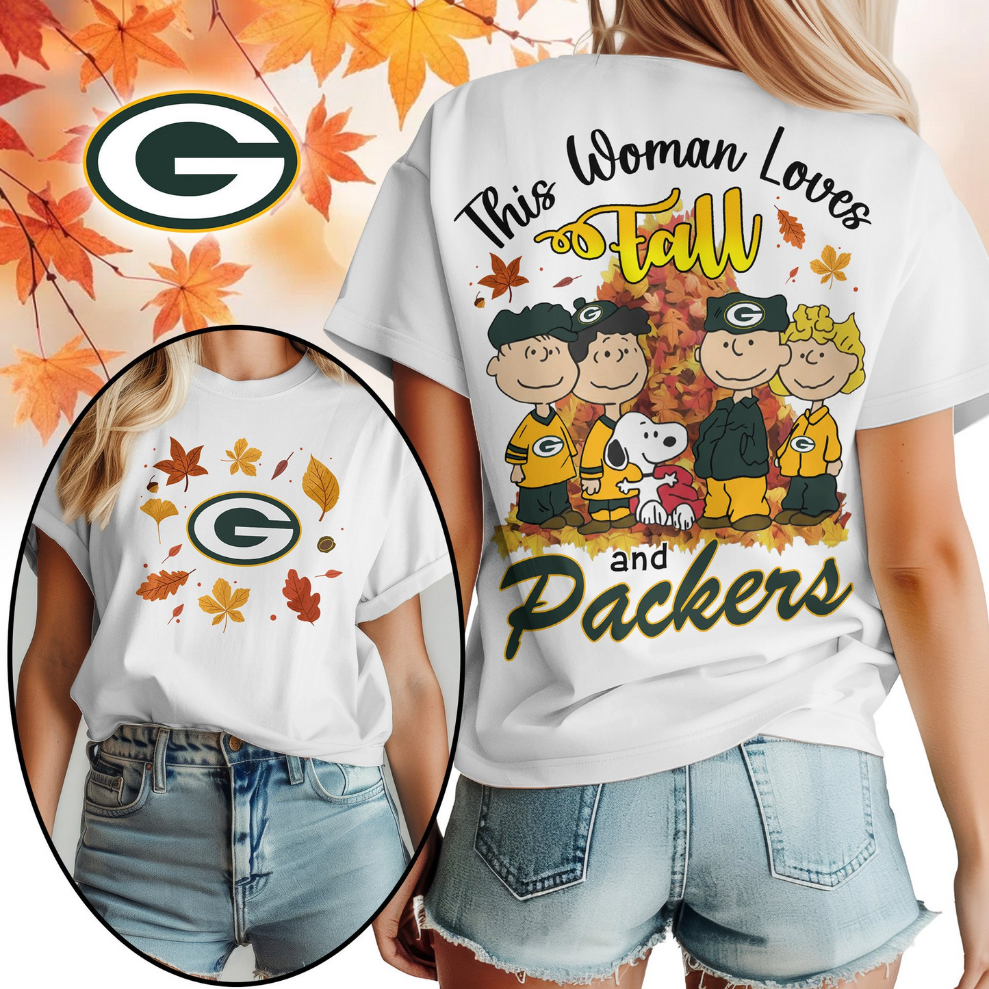 GBP Premium NFL This Woman loves fall 3D Shirt DDT CTND