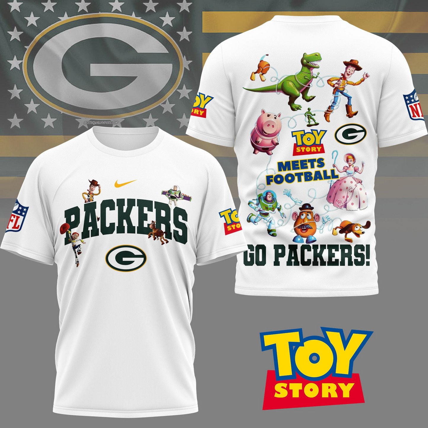 GBP Premium NFL Toy Story Fan 3D Shirt DDT CTND