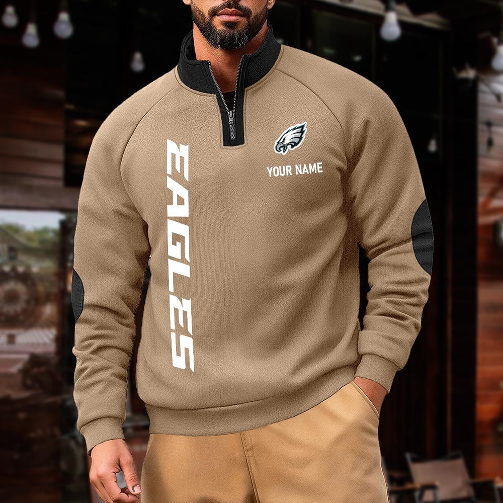 PE NFL Pulse Gear Zipper Henley Sweatshirt DDT CTND