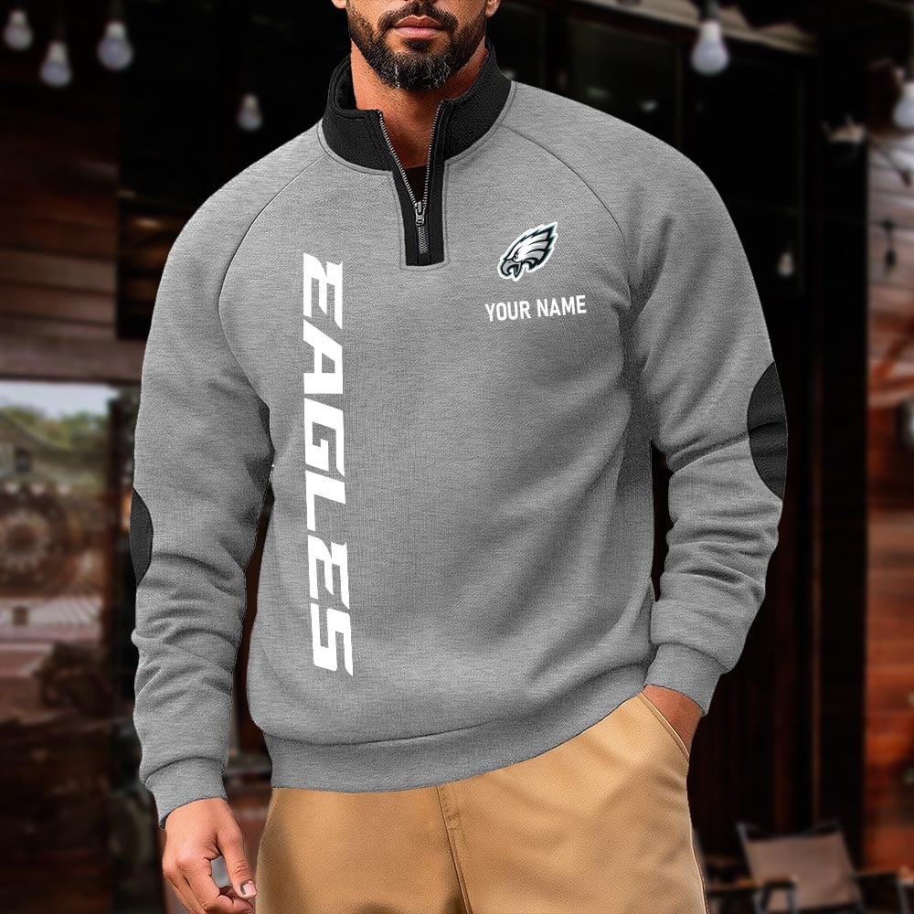 PE NFL Pulse Gear Zipper Henley Sweatshirt DDT CTND