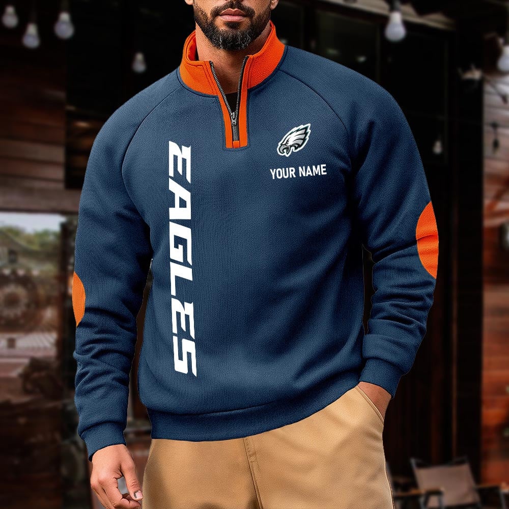 PE NFL Pulse Gear Zipper Henley Sweatshirt DDT CTND