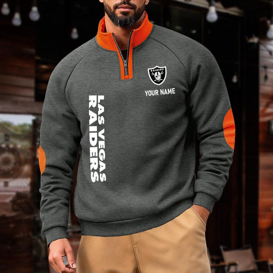 LVR NFL Pulse Gear Zipper Henley Sweatshirt DDT CTND