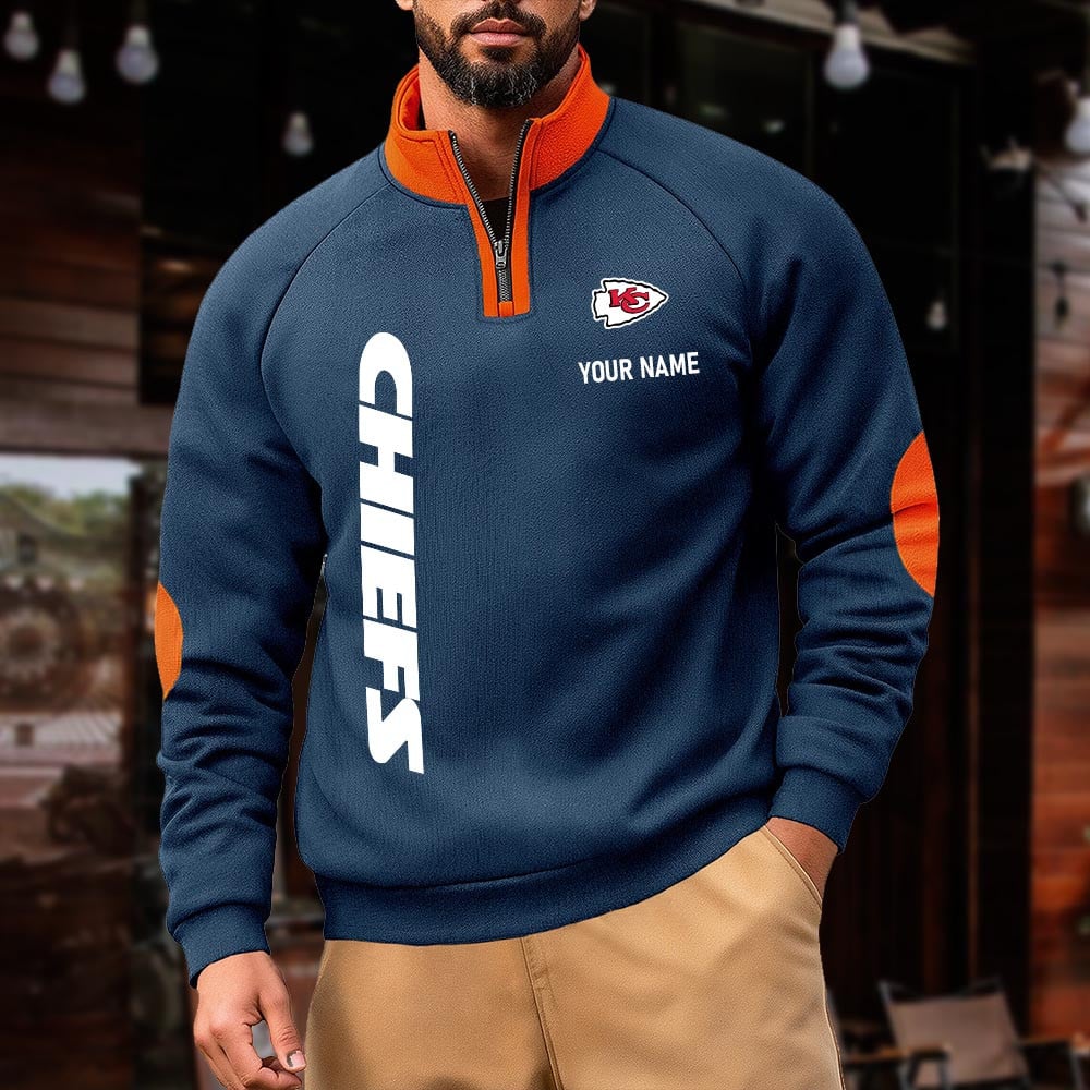 KCC NFL Pulse Gear Zipper Henley Sweatshirt DDT CTND