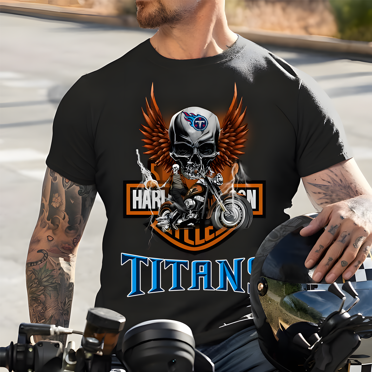 Harley x TEN NFL Biker Spirit 2D Shirt DatND ThuongNH