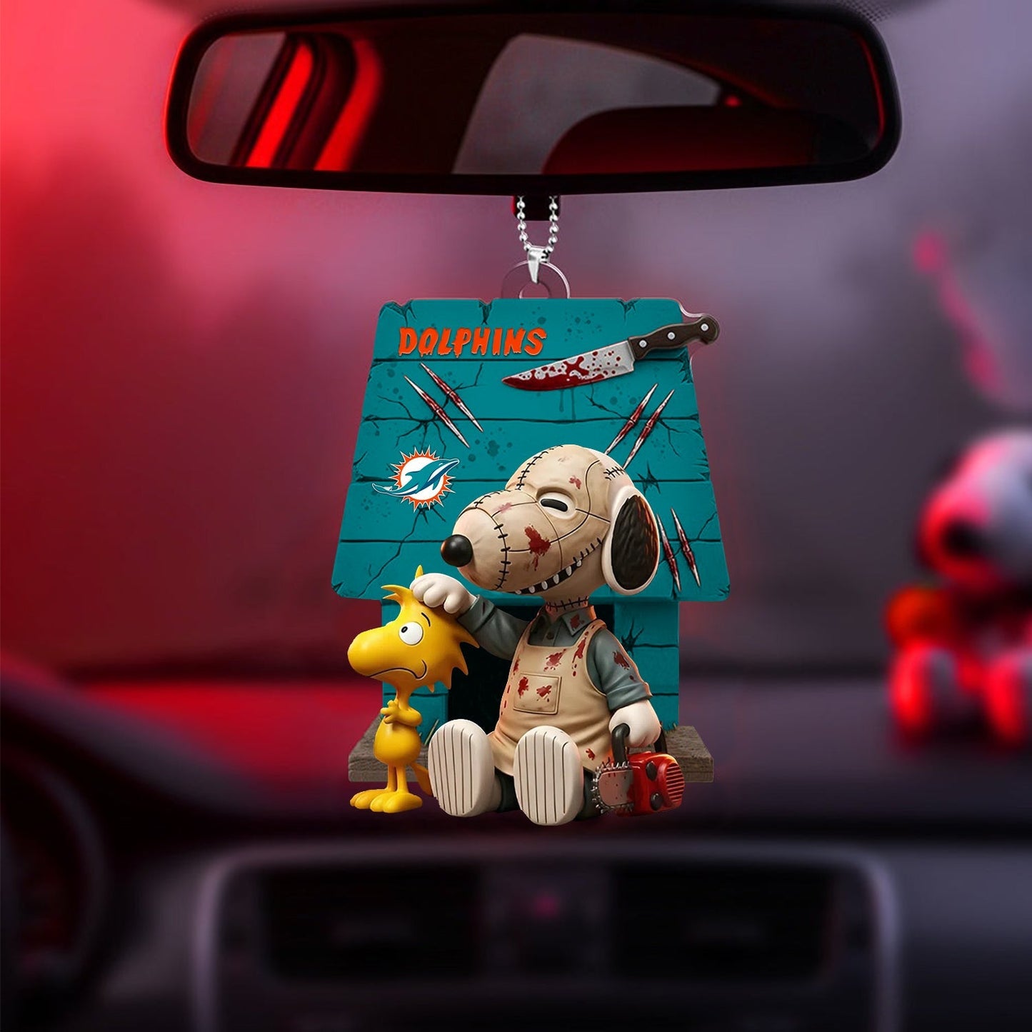 Horror Character x NFL MIA ORNAMENT CAR NDT NHM