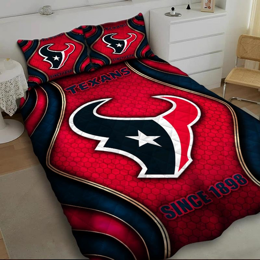 HOU x NFL Bedding Set Multicolor V1 DATND TANTD