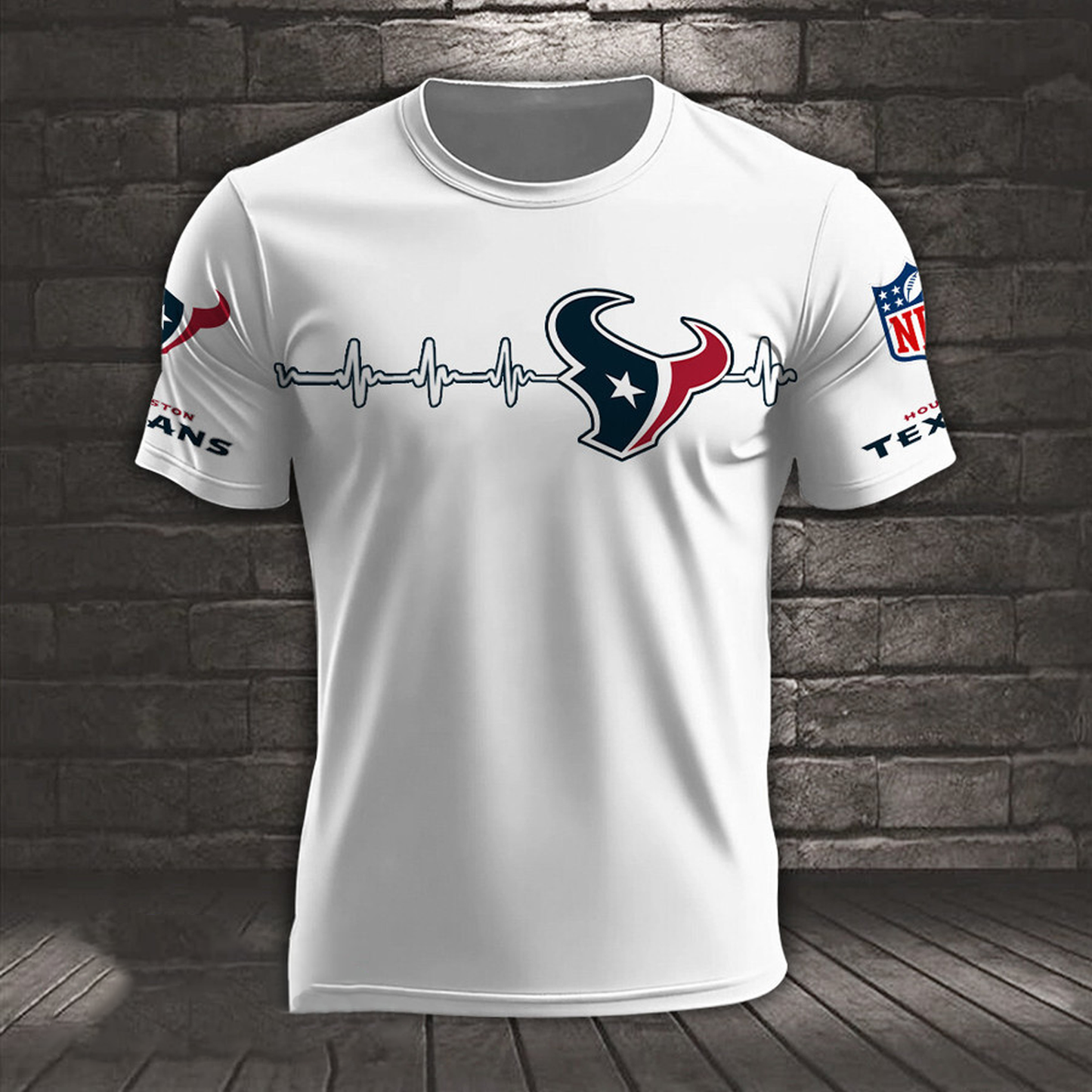 HOU x NFL Heart Rate Map Special 3D Shirt DatND ThuongNH