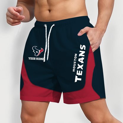 HOU x NFL Team Special Short Pants For Men Custom Name Gifts DATND TANTD25
