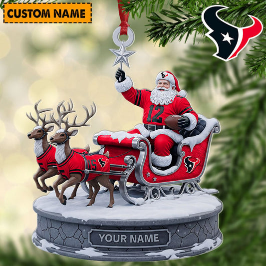 HT NFL Personalized Christmas Ornament Gift For Family DDTNTL