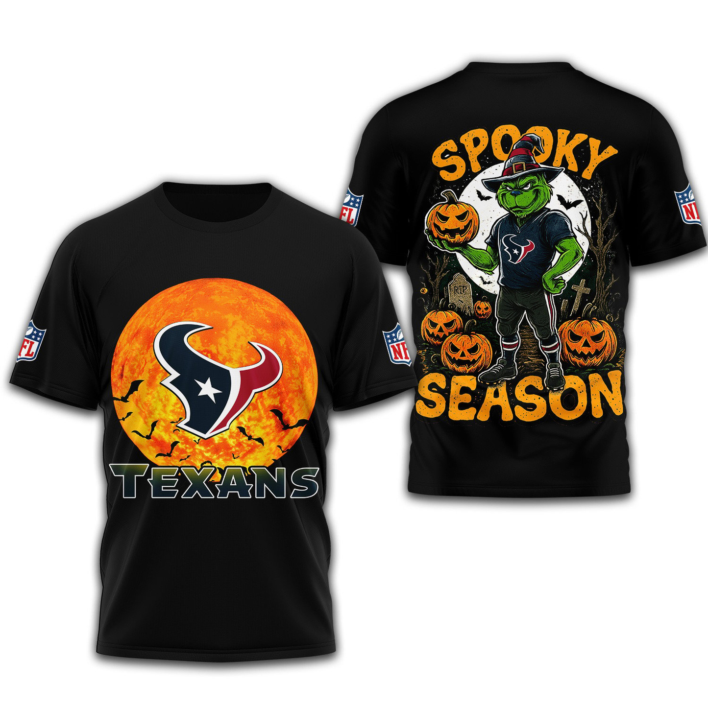 HT Premium NFL Spooky Season 3D Shirt DDT CTND