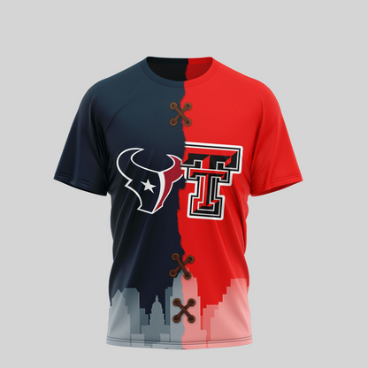 HT Premium NFL x NCAA 3D T-shirt DDT NTL