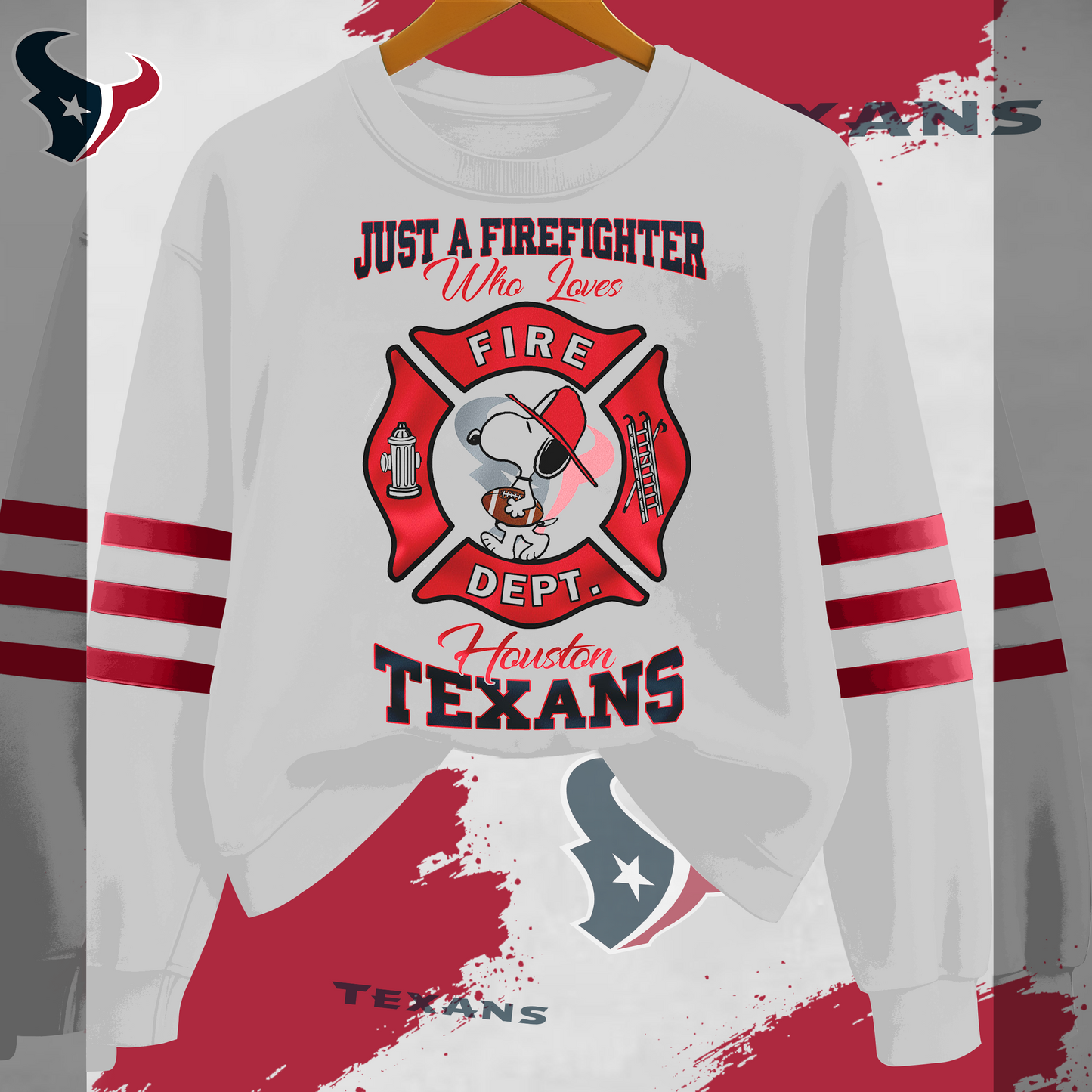 HT x NFL Just A Firefighter Who Love Sweatshirt DDT HLPHUONG