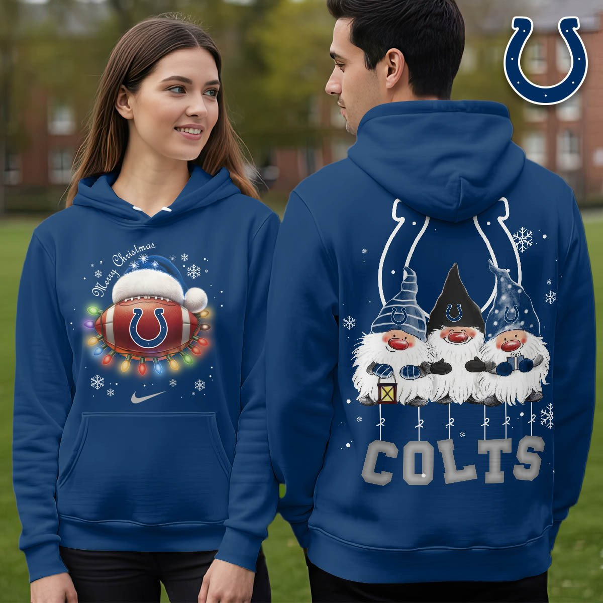 IC Premium NFL Christmas Gnomes Hoodie DDT CTND