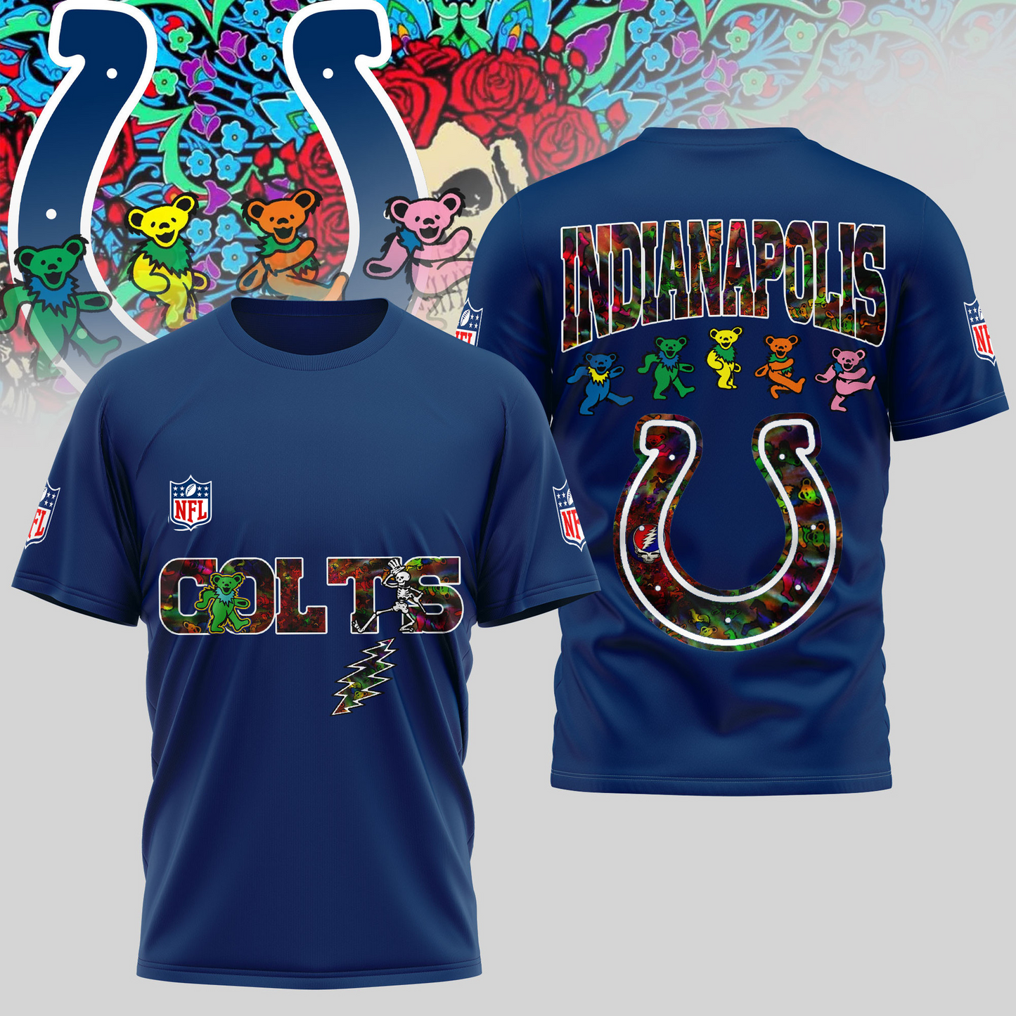 IC Premium NFL Dancing Bear T-Shirt DDT HLPHUONG