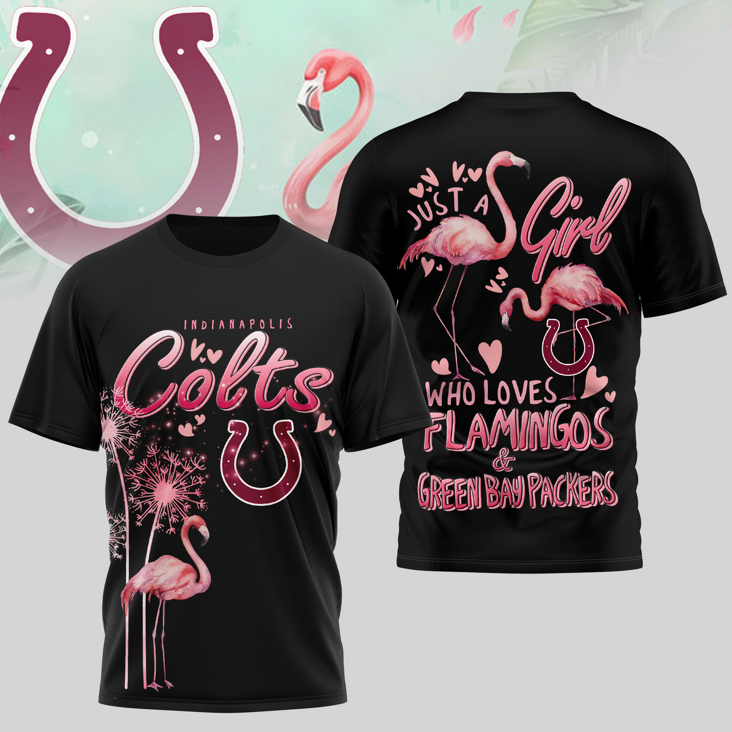 IC Premium NFL Flamingo 3D Shirt DDT NTL
