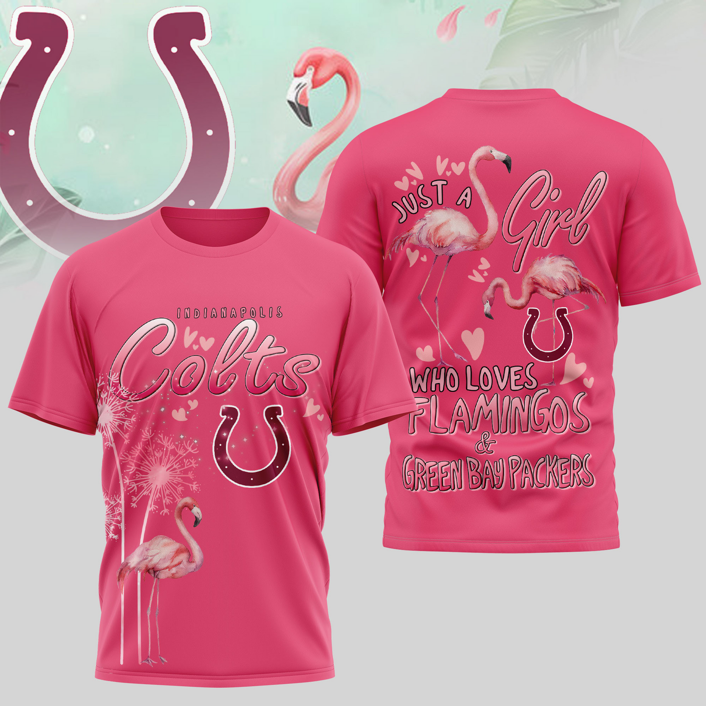 IC Premium NFL Flamingo 3D Shirt DDT NTL