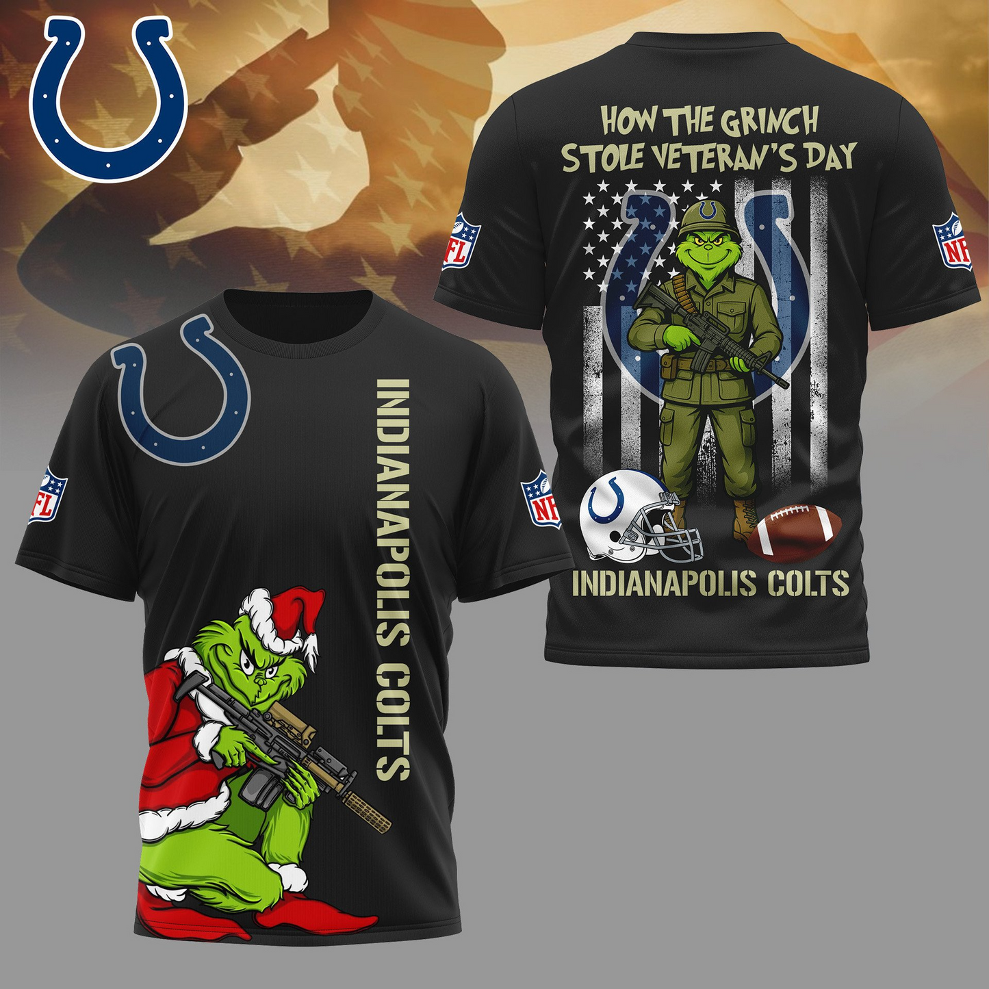 IC Premium NFL The Grinch Salute Veterans DDT CTND
