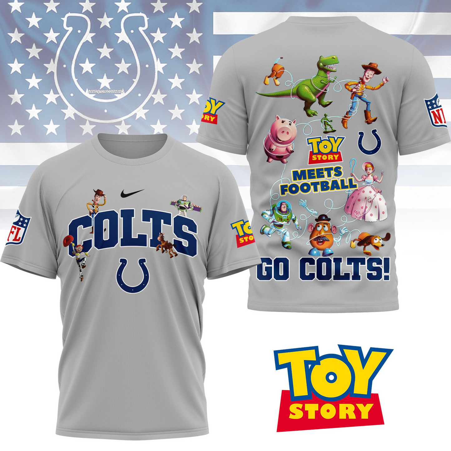 IC Premium NFL Toy Story Fan 3D Shirt DDT CTND