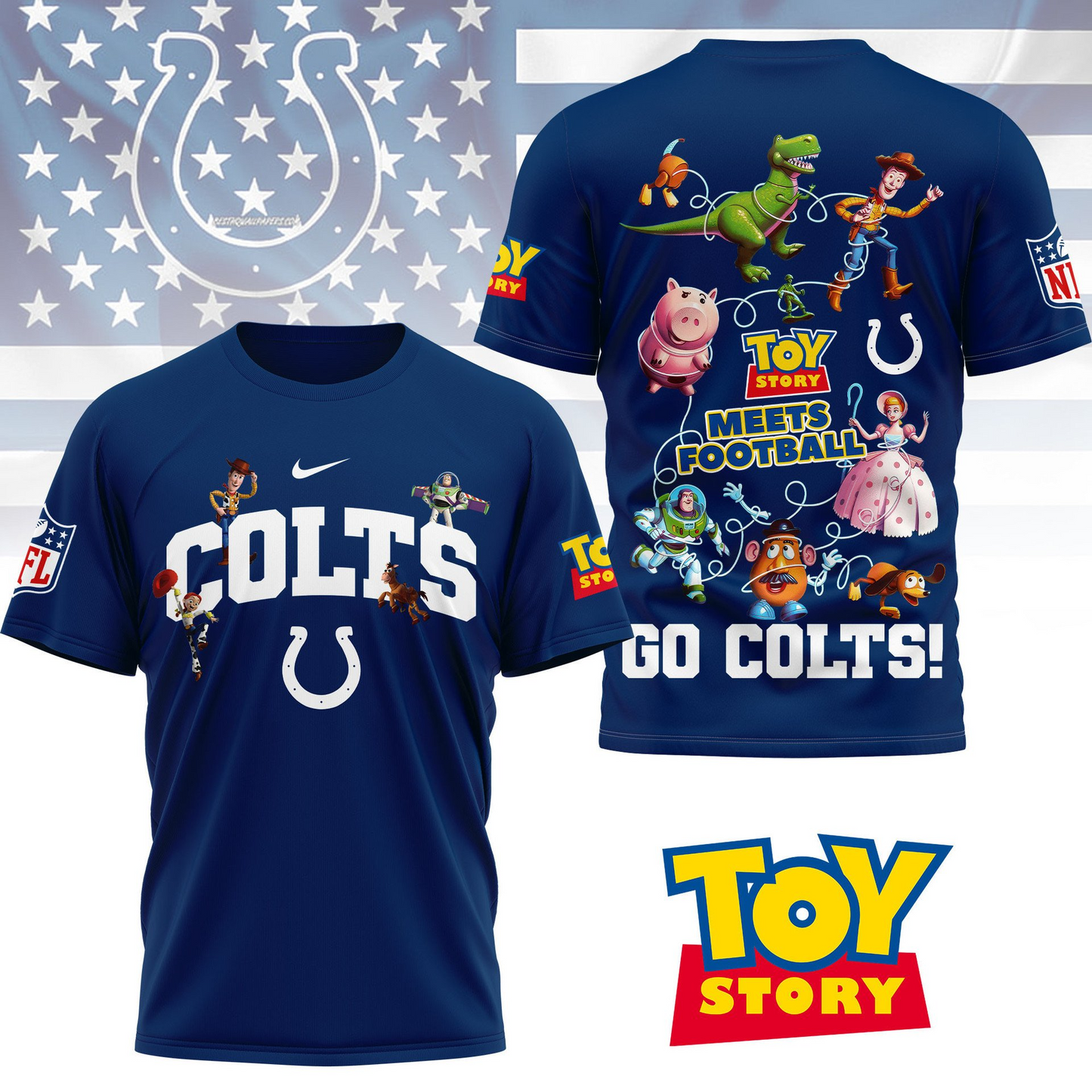 IC Premium NFL Toy Story Fan 3D Shirt DDT CTND