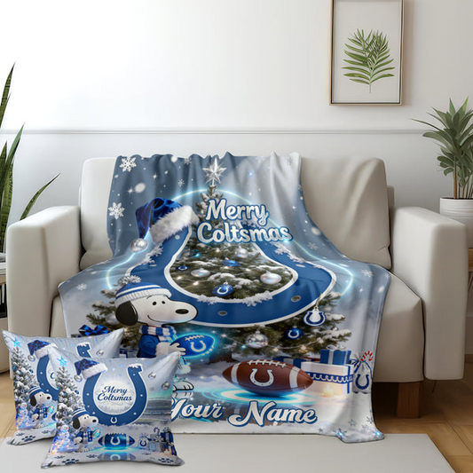 IC x SNP Premium Christmas Fleece Blanket & Throw Pillow V1 NAK NHT