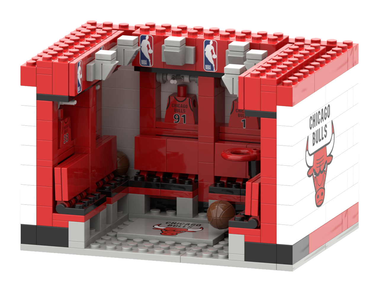 CB x NBA Building Blocks Mini Changing Room DDT CTND