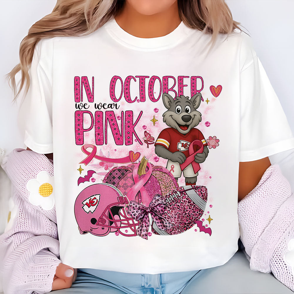 In October We Are Pink NFL KC 2D Shirt DatND DVT