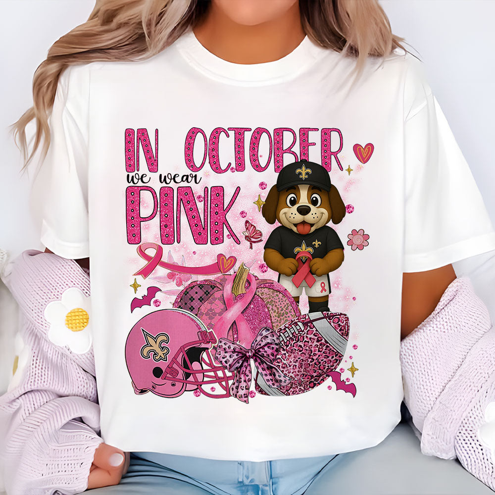 In October We Are Pink NFL NO 2D Shirt DatND DVT