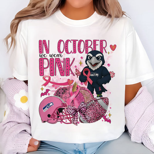 In October We Are Pink NFL SEA 2D Shirt DatND DVT