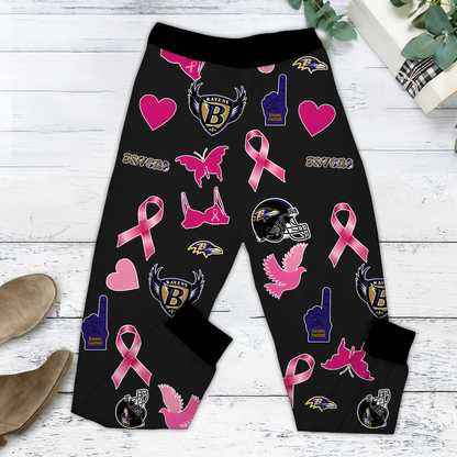 In October We Wear Pink And Watch BAL NFL Pajamas Set DatND DVT