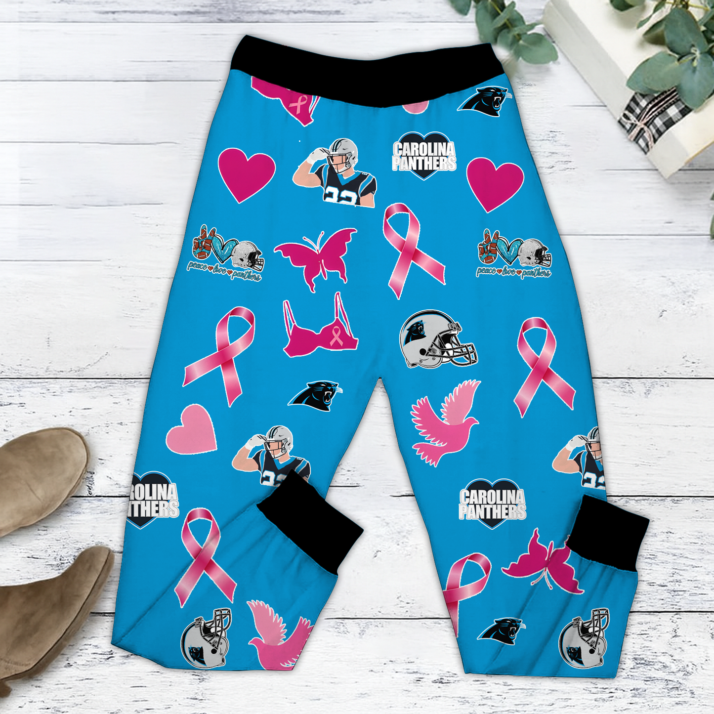 In October We Wear Pink And Watch CAR NFL Pajamas Set DatND DVT