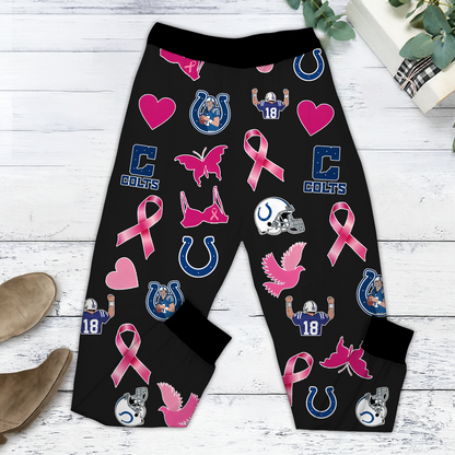 In October We Wear Pink And Watch IND NFL Pajamas Set DatND DVT