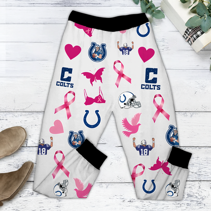 In October We Wear Pink And Watch IND NFL Pajamas Set DatND DVT