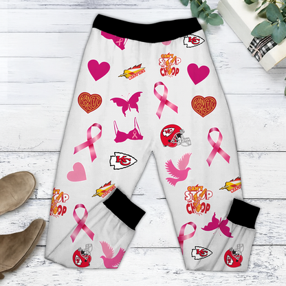 In October We Wear Pink And Watch KC NFL Pajamas Set DatND DVT