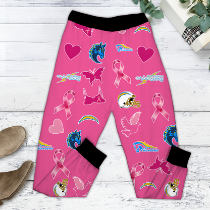 In October We Wear Pink And Watch LAC NFL Pajamas Set DatND DVT