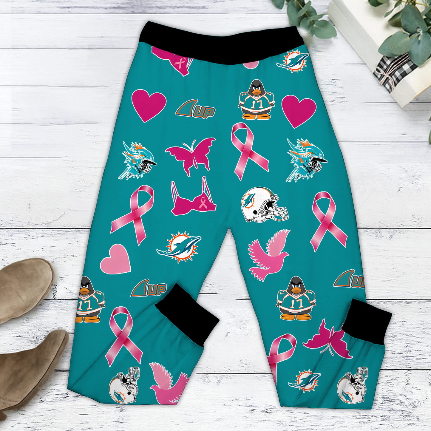 In October We Wear Pink And Watch MIA NFL Pajamas Set DatND DVT