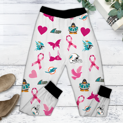 In October We Wear Pink And Watch MIA NFL Pajamas Set DatND DVT