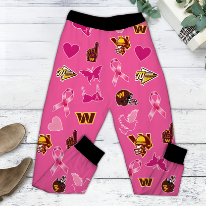 In October We Wear Pink And Watch WAS NFL Pajamas Set DatND DVT