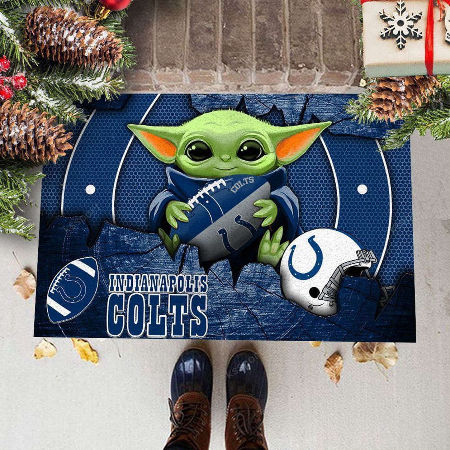 IND x NFL Doormat, Best Gift For Home Decor NDT TDT