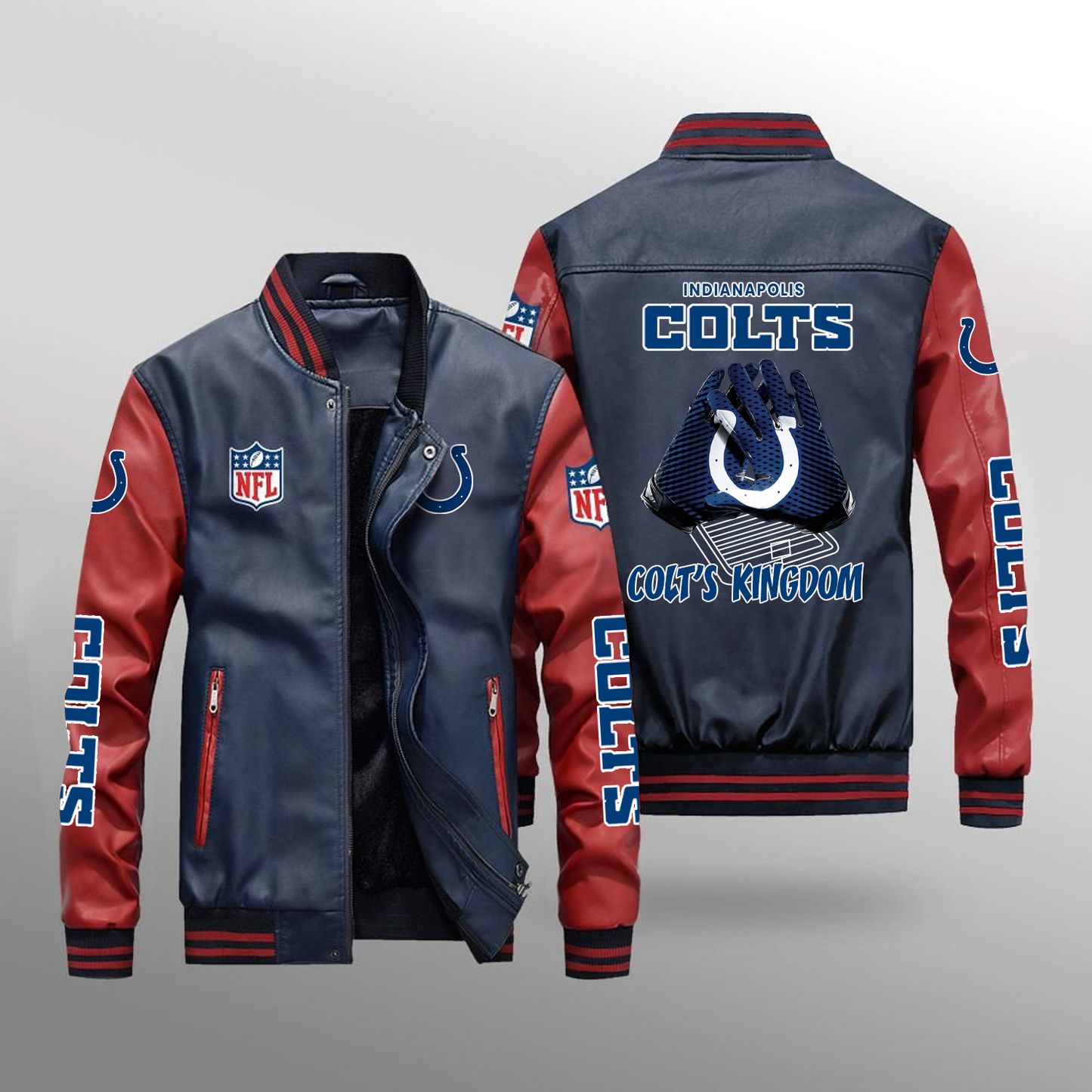 IND x NFL Leather Bomber Jacket DATND TANTD